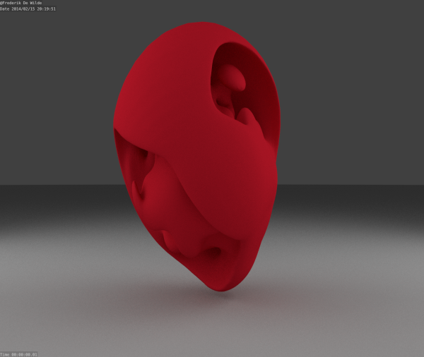 Quantum Foam #2 [sphere] - Red Edition / Frederik De Wilde